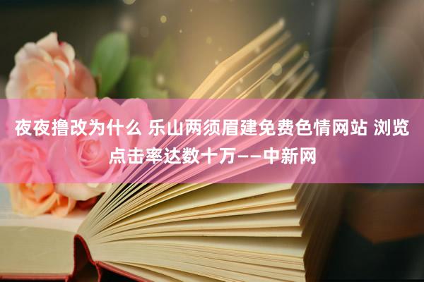 夜夜撸改为什么 乐山两须眉建免费色情网站 浏览点击率达数十万——中新网