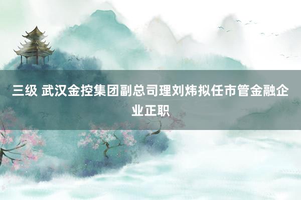 三级 武汉金控集团副总司理刘炜拟任市管金融企业正职